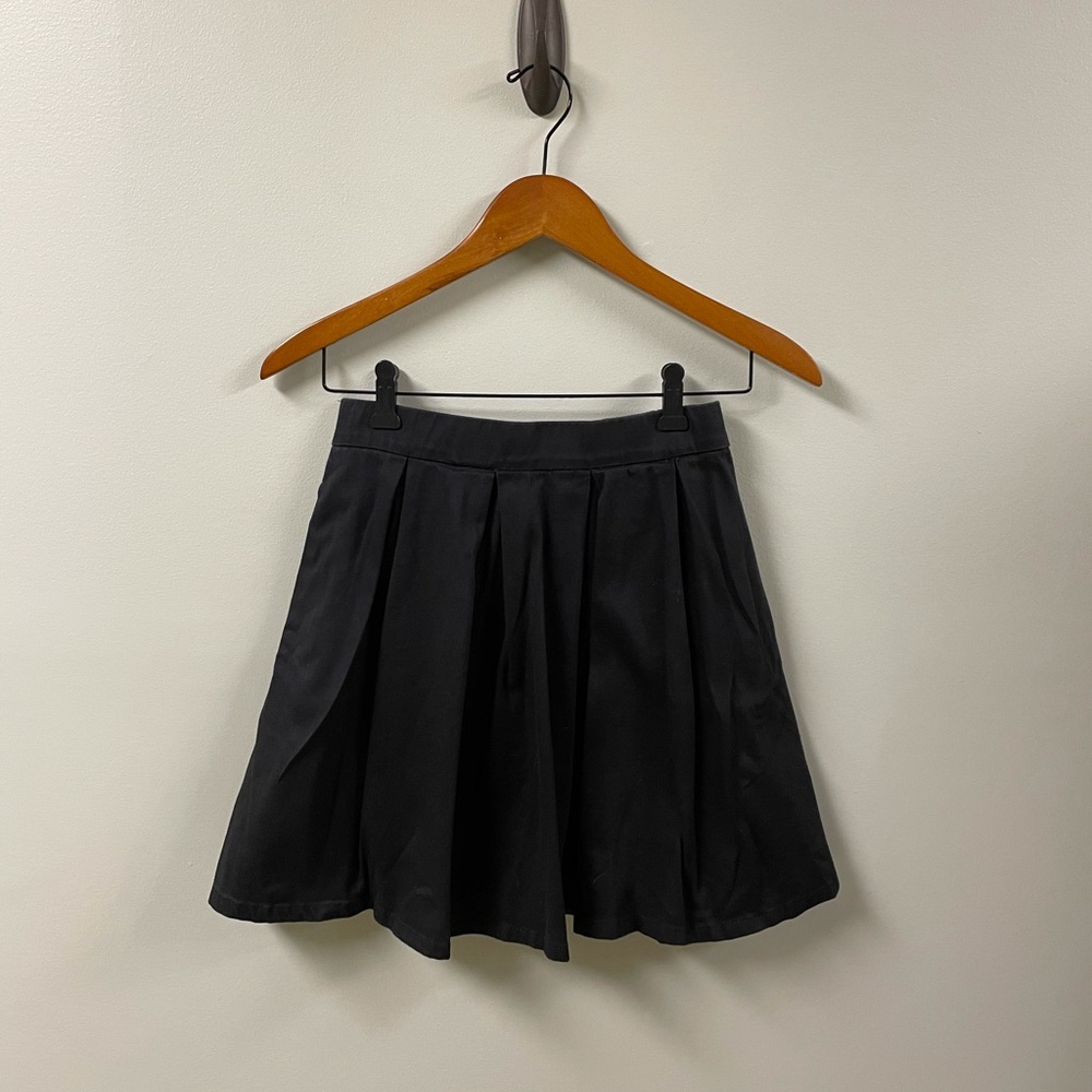Black Pleated Skirt
